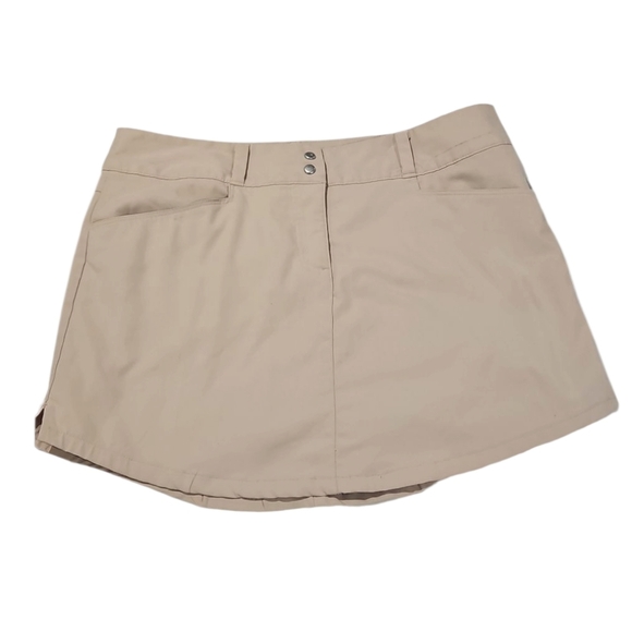 ADIDAS Climacool Golf Mini skort In Beige.  Size 6 - Picture 1 of 11